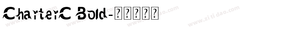 CharterC Bold字体转换
